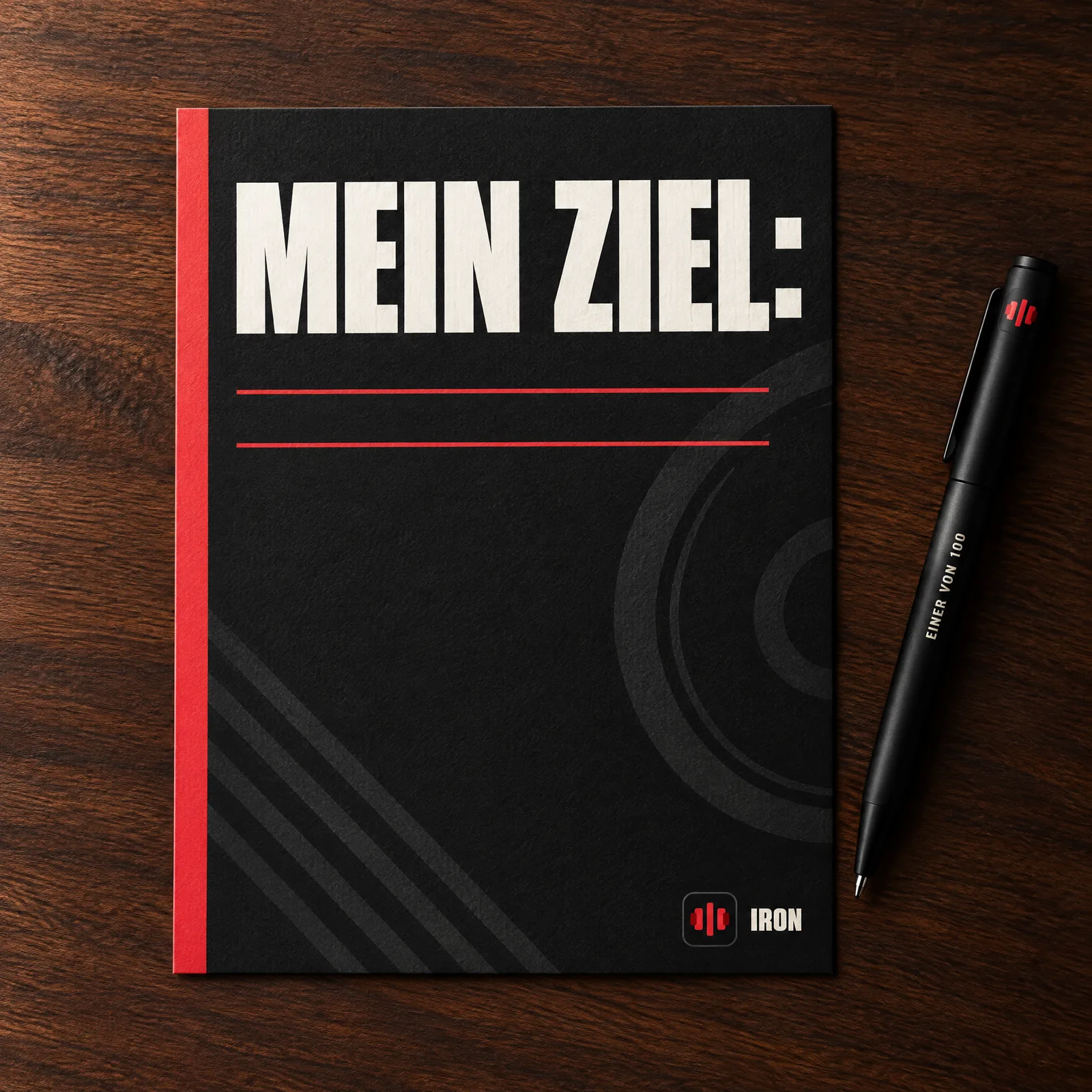 Entwurf: Karte „Mein Ziel“ mit Stift